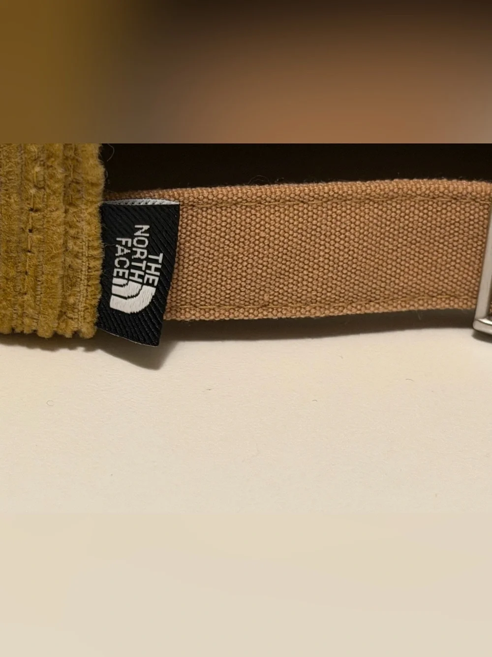 The North Face Unisex Corduroy Shallow Fit Logo Hat Cap Almond Butter Brown OS